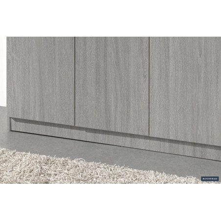 ROSEE, armoire de rangement 120 cm - 3 portes - 3 finitions