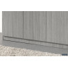 ROSEE, armoire de rangement 120 cm - 3 portes - 3 finitions