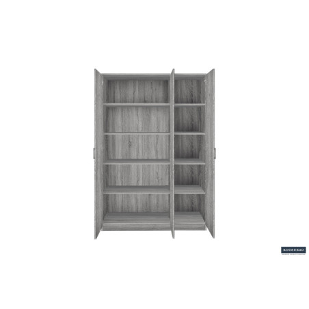 ROSEE, armoire de rangement 120 cm - 3 portes - 3 finitions