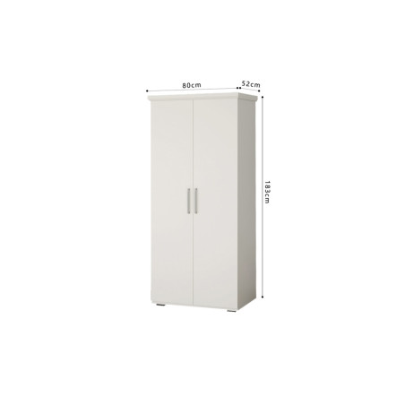 MISTRAL, armoire 80 cm - 2 portes - 2 finitions