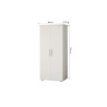 MISTRAL, armoire 80 cm - 2 portes - 2 finitions