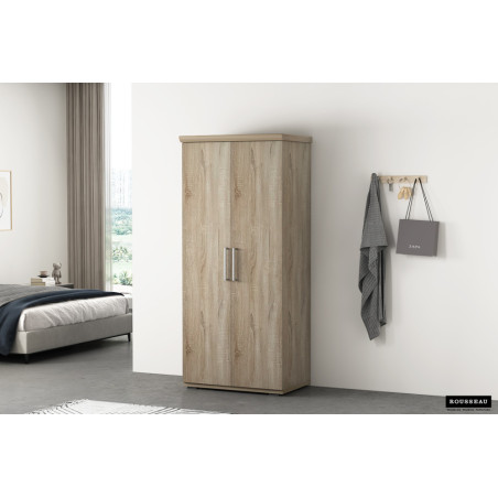 MISTRAL, armoire 80 cm - 2 portes - 2 finitions