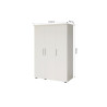 MISTRAL, armoire 120 cm - 3 portes - 2 finitions