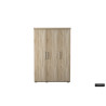 MISTRAL, armoire 120 cm - 3 portes - 2 finitions