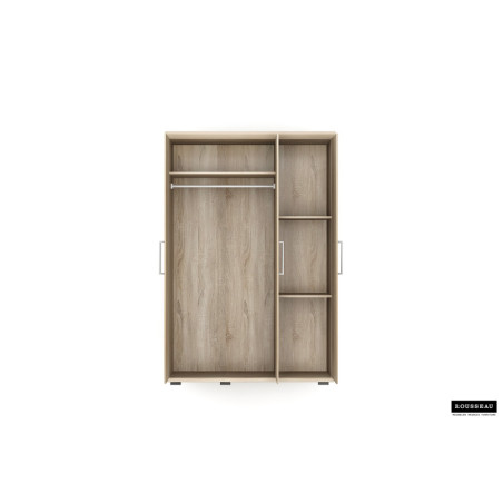MISTRAL, armoire 120 cm - 3 portes - 2 finitions