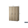 MISTRAL, armoire 120 cm - 3 portes - 2 finitions