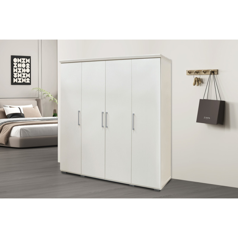 MISTRAL, armoire 160 cm - 4 portes - 2 finitions