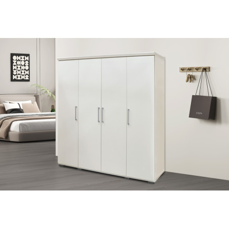 MISTRAL, armoire 160 cm - 4 portes - 2 finitions