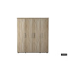 MISTRAL, armoire 160 cm - 4 portes - 2 finitions