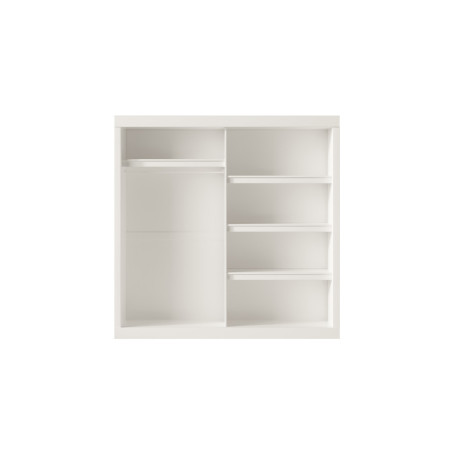 MISTRAL, armoire 182,5 cm - 2 portes coulissantes, 1 porte miroir - 2 finitions