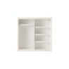 MISTRAL, armoire 182,5 cm - 2 portes coulissantes, 1 porte miroir - 2 finitions