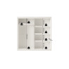 MISTRAL, armoire 182,5 cm - 2 portes coulissantes, 1 porte miroir - 2 finitions