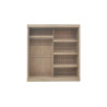 MISTRAL, armoire 182,5 cm - 2 portes coulissantes, 1 porte miroir - 2 finitions