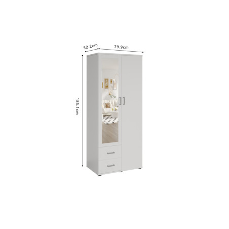 MARINIERE, armoire 80 cm - 2 portes - 3 finitions