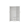 MARINIERE, armoire 120 cm - 3 portes - 3 finitions