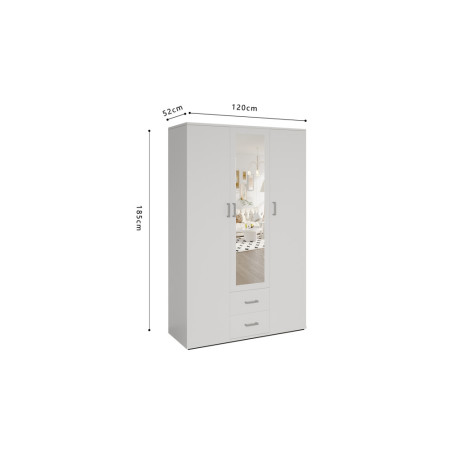 MARINIERE, armoire 120 cm - 3 portes - 3 finitions