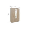 MARINIERE, armoire 120 cm - 3 portes - 3 finitions