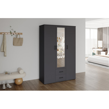 MARINIERE, armoire 120 cm - 3 portes - 3 finitions