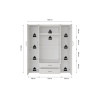 MARINIERE, armoire 160 cm - 4 portes - 3 finitions