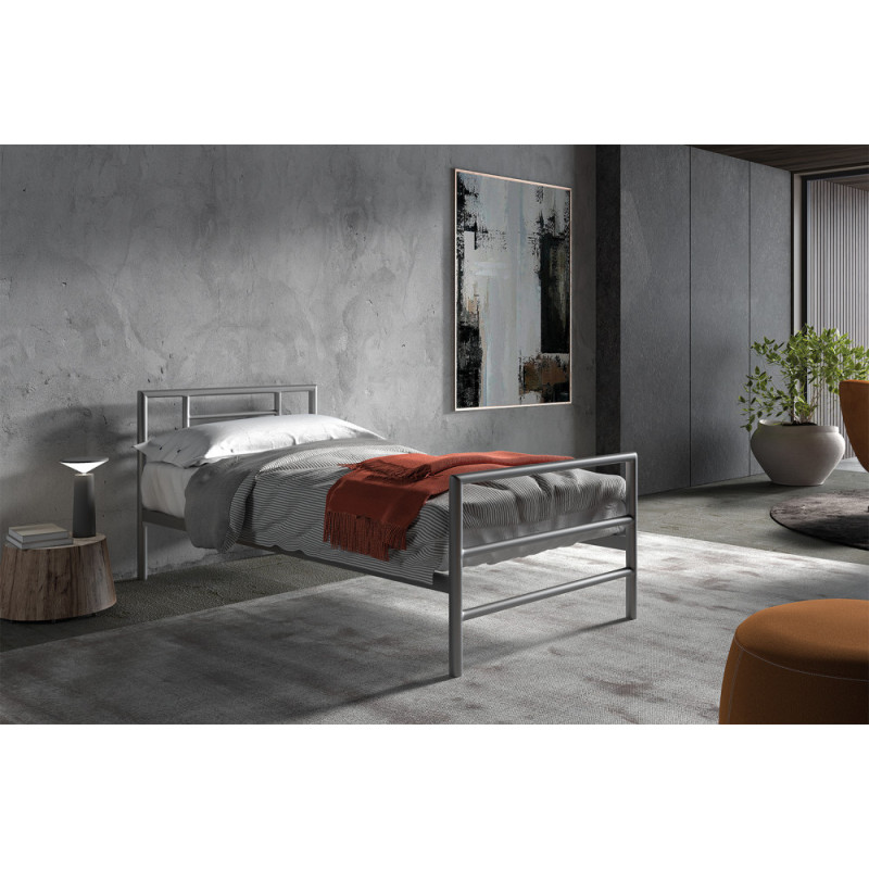 SANTAL, lit - métal - sommier inclus - 3 tailles