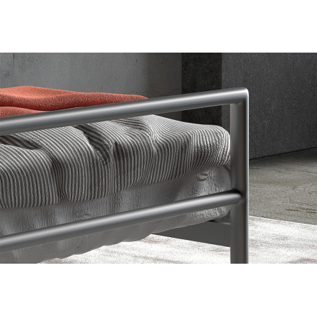 SANTAL, lit - métal - sommier inclus - 3 tailles