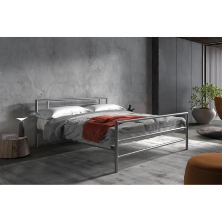 SANTAL, lit - métal - sommier inclus - 3 tailles