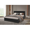 ROTIN, lit - simili cuir - sommier inclus - 2 tailles - 2 finitions