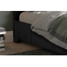 ROTIN, lit - simili cuir - sommier inclus - 2 tailles - 2 finitions