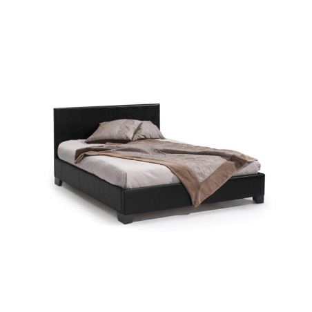 ROTIN, lit - simili cuir - sommier inclus - 2 tailles - 2 finitions