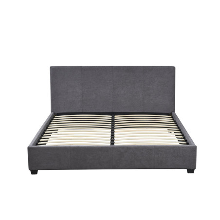 ROTIN, lit - simili cuir - sommier inclus - 2 tailles - 2 finitions