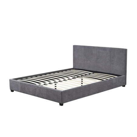 ROTIN, lit - simili cuir - sommier inclus - 2 tailles - 2 finitions