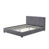 ROTIN, lit - simili cuir - sommier inclus - 2 tailles - 2 finitions