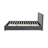 ROTIN, lit - simili cuir - sommier inclus - 2 tailles - 2 finitions