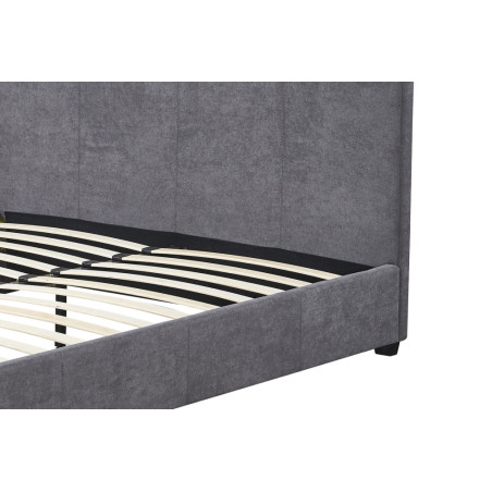 ROTIN, lit - simili cuir - sommier inclus - 2 tailles - 2 finitions