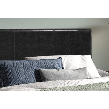 ROTIN, lit - simili cuir - sommier inclus - 2 tailles - 2 finitions