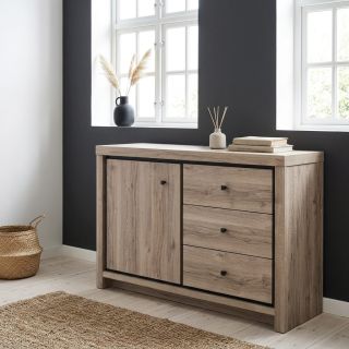 Commode GREGORY avec 1 porte et 3 tiroirs