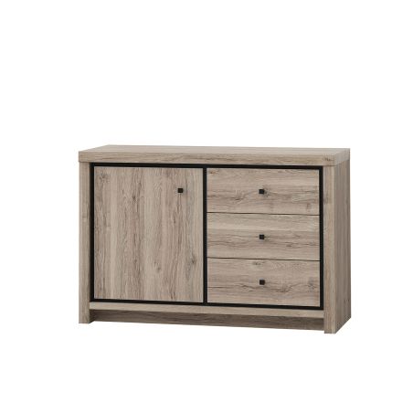 Commode GREGORY avec 1 porte et 3 tiroirs