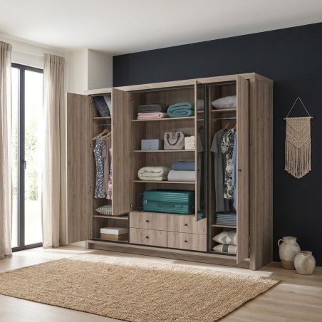 Chambre adulte complète GREGORY avec lit 160 cm