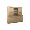 Buffet 2 corps MALAGA 8 portes 230 cm - Chêne et céramique grise - Girardeau