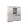 Buffet 2 corps MALAGA 8 portes 230 cm - Chêne et céramique grise - Girardeau