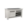 Meuble TV MALAGA 125 cm - Chêne et céramique grise - Girardeau