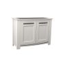 Buffet 2 portes MALAGA 147 cm - Chêne et céramique grise - Girardeau