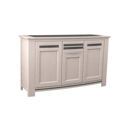 Buffet MALAGA 175 cm - Chêne et céramique grise - Girardeau