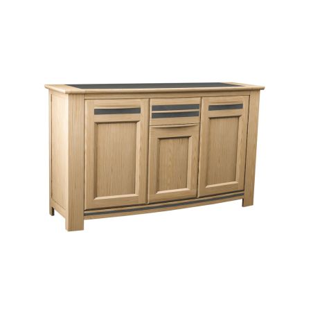 Buffet MALAGA 175 cm - Chêne et céramique grise - Girardeau