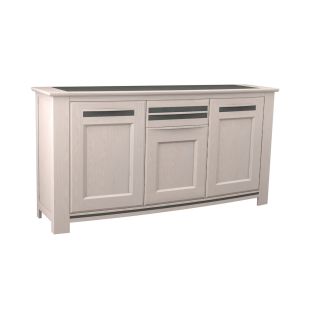 Buffet MALAGA 203 cm - Chêne et céramique grise - Girardeau