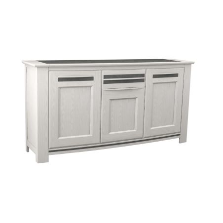Buffet MALAGA 203 cm - Chêne et céramique grise - Girardeau