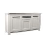 Buffet MALAGA 203 cm - Chêne et céramique grise - Girardeau