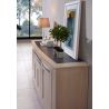 Buffet MALAGA 203 cm - Chêne et céramique grise - Girardeau