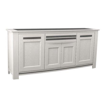 Buffet MALAGA 230 cm - Chêne et céramique grise - Girardeau