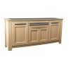 Buffet MALAGA 230 cm - Chêne et céramique grise - Girardeau